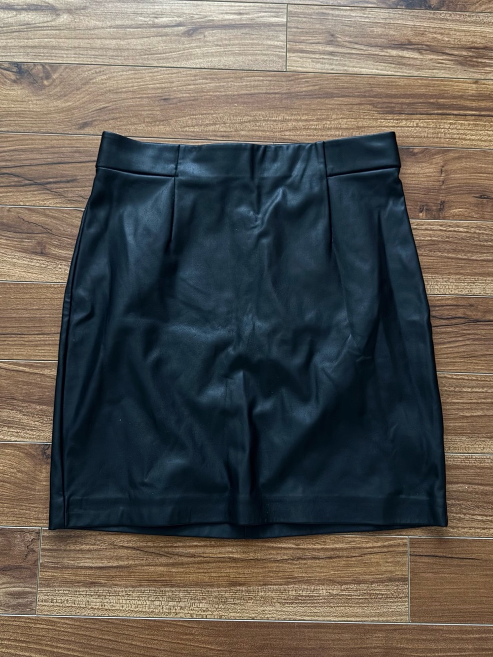 Dynamite Black Faux Leather Mini Skirt Size P/S Vegan Leather